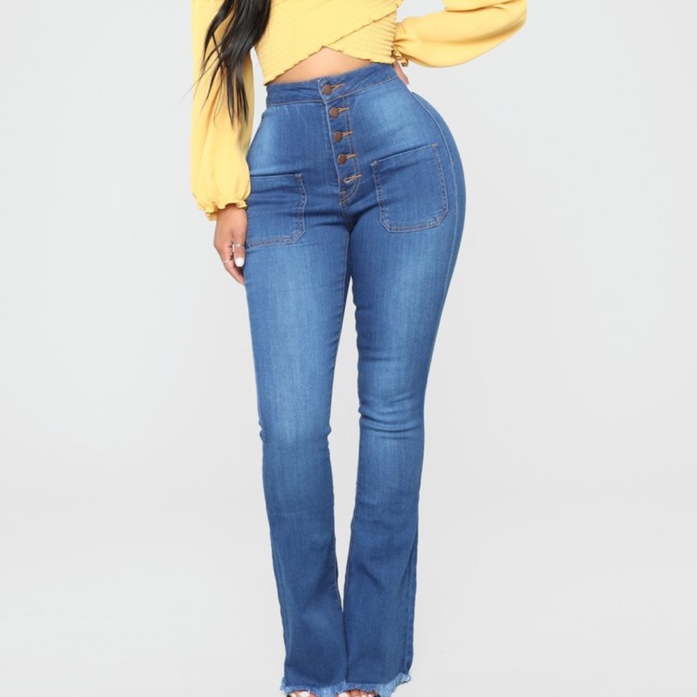 NWT Fashion Nova Get Your Groovy Jeans